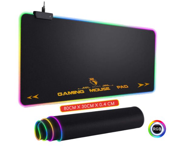 Tapete  PAD MOUSE RGB Gamer  80cm x 30cm 